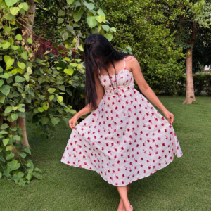 Rose petal dress