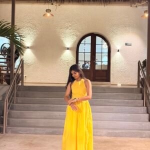 Butter Bloom Halter Maxi Dress