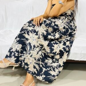 Midnight Bloom Strapless Dress