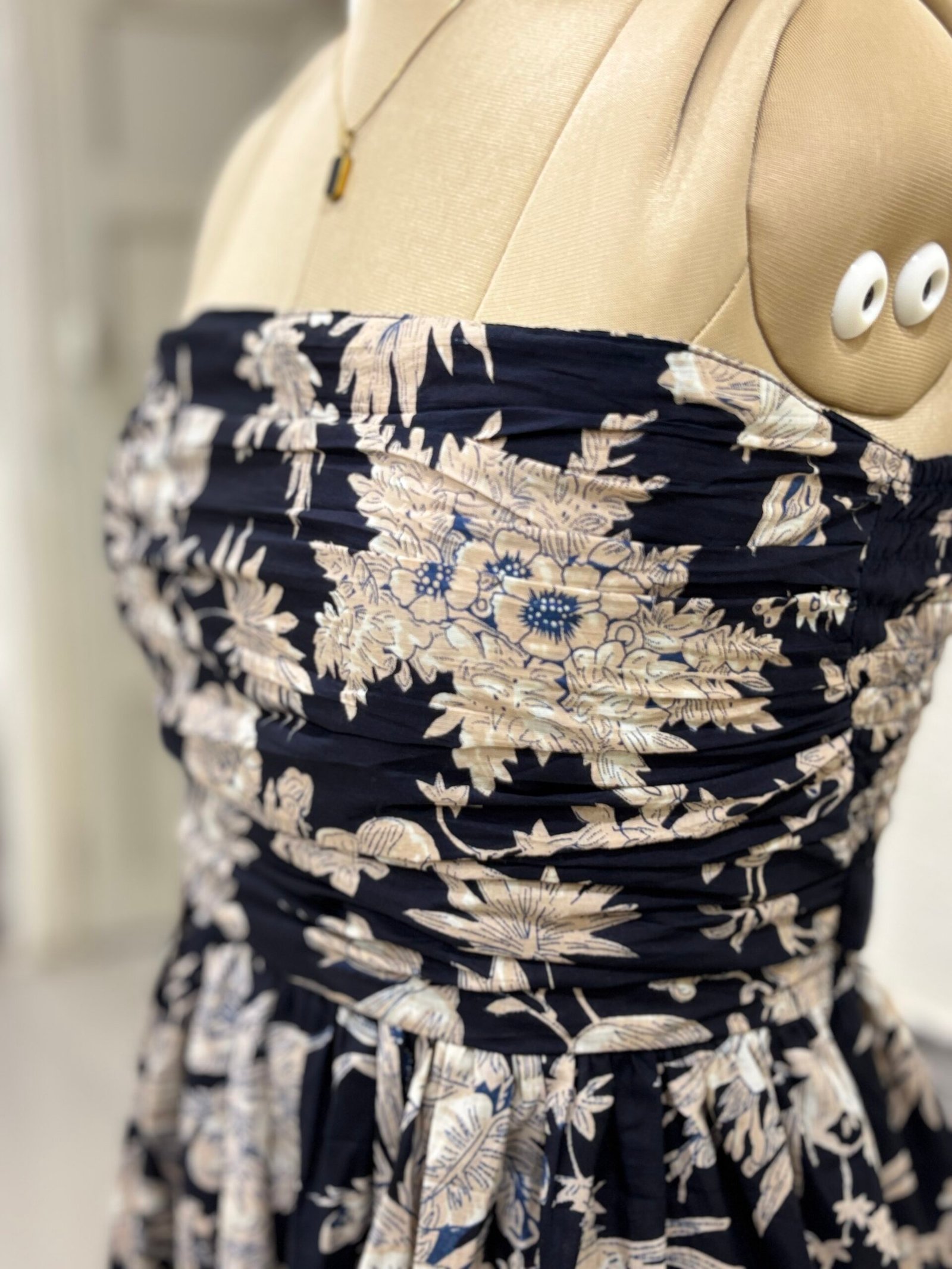 Midnight Bloom Strapless Dress - Image 5